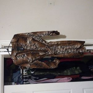 Mini animal print dress